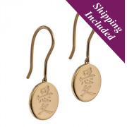 Gold Delicate Earrings - Love Gold Delicate Earrings - Love